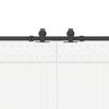 vidaXL Sliding Door Hardware Kit 400 cm Steel Black