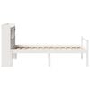 vidaXL Bookcase Bed without Mattress White 90x190 cm Single Solid Wood Pine