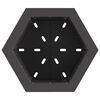 vidaXL Smokeless Fire Pit Black 48 x 48 x 51 cm Steel