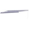 vidaXL Retractable Awning Blue and White 4.5x3 m Fabric and Aluminium