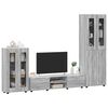 vidaXL TV Cabinet Set with Drawer Grey Sonoma Engineered Wood
