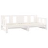 vidaXL Pull-out Day Bed without Mattress White 2x(90x190) cm