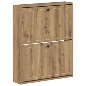 vidaXL Wall-Mounted Shoe Cabinet EDE 71 x 17 x 86 cm Engineered Wood