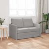 vidaXL Folding Sofa Bed Light Grey 122 x 70 x 60 cm Velvet