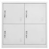 vidaXL Locker Cabinets 5 pcs Light Grey 90x45x92.5 cm Steel