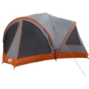 vidaXL Family Tent 10-Person Grey and Orange 460 x 430 x 214 cm