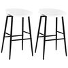 vidaXL Bar Chairs 2 pcs White
