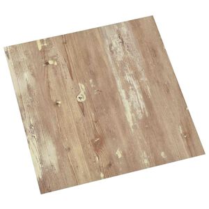 vidaXL Self-adhesive Flooring Planks Brown and White 30.5 x 30.5 cm