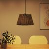 vidaXL Ceiling Lamp Shade Brown Ø50x30 cm Wicker