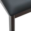 vidaXL Dining Chair 2 pcs Light Brown and Black Solid Rubber Wood