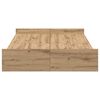 vidaXL Storage Bed Frame Artisan Oak 120 x 190 cm Engineered Wood