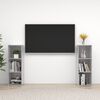 vidaXL TV Cabinets 2 pcs Concrete Grey 107x35x37 cm Engineered Wood