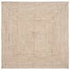 vidaXL Area Rug Natural and White 120 x 120 cm Jute