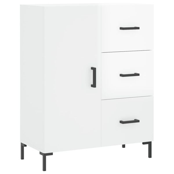 vidaXL Sideboard High Gloss White 69.5x34x90 cm Engineered Wood