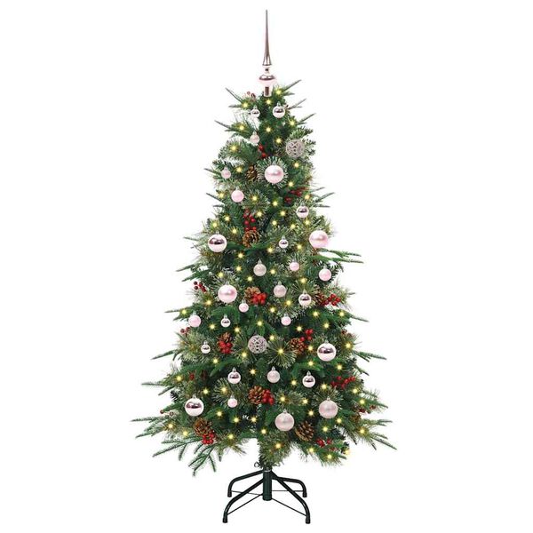 vidaXL Artificial Hinged Christmas Tree Green 150 cm PE and PVC