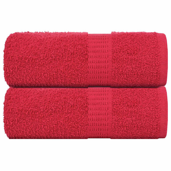 vidaXL Guest Towels "FROGN" 2 pcs Red 30x50 cm 360 gsm