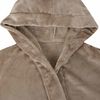 vidaXL Bathrobe Hoodie Camel XXXL Flannel