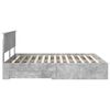 vidaXL Bed Frame Concrete Grey 160 x 200 cm Engineered Wood