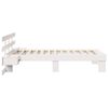 vidaXL Bed Frame with Headboard White 90 x 190 cm Solid Pine Wood