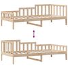 vidaXL Daybed with Drawers without Mattress 90x200 cm Solid Wood