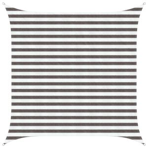 vidaXL Sunshade Sail Light Grey and White 2.5 x 2.5 m HDPE