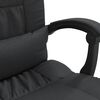 vidaXL Massage Reclining Office Chair Black Faux Leather