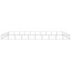 vidaXL Dog Kennel Silver 50 m&sup2; Steel