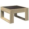 vidaXL Coffee Table with Infinity LED Sonoma Oak 50x53x30 cm