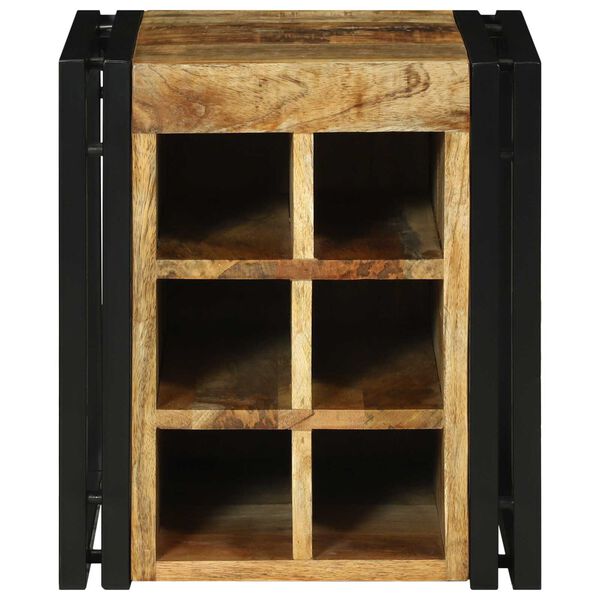 vidaXL Wine Rack Brown 34.5 x 35 x 39 cm Solid Mango wood