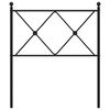 vidaXL Metal Replace Headboard White 75cm