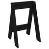 vidaXL Stools 2 pcs Black 40x40x60 cm Solid Wood Pine