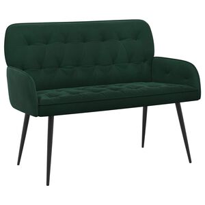 vidaXL 2 Seater Sofa with Metal Legs 2-Seater Dark Green Velvet