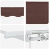 vidaXL Manual Retractable Awning Brown 600x300 cm