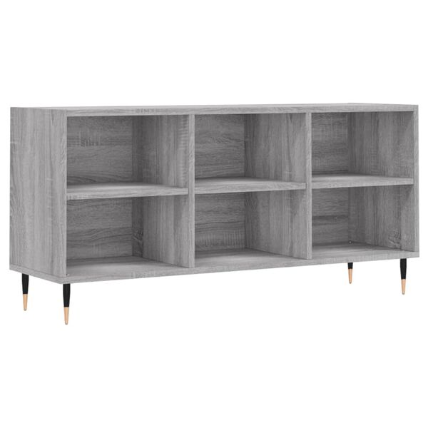 vidaXL TV Cabinet Grey Sonoma 103.5x30x50 cm Engineered Wood