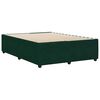 vidaXL Bed Frame without Mattress Dark Green 140x200 cm Velvet