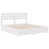 vidaXL Bed Frame with Drawer with Headboard Manual Engineered Wood