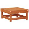 Garden Footrest Solid Pine Wood Wax Brown 61 x 60.5 x 30 cm