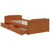 vidaXL Bed Frame without Mattress Honey Brown Solid Wood Pine 90x200 cm