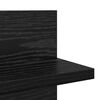 vidaXL Wall Shelf 2 pcs Black Oak 80 x 11.5 x 18 cm Engineered Wood