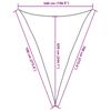vidaXL Sunshade Sail 160 g/m&sup2; Anthracite 5x7x7 m HDPE