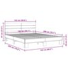 vidaXL Bed Frame without Mattress Sonoma Oak 150x200 cm King Size