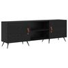 vidaXL TV Cabinet 150 x 30 x 50 cm Black oak Engineered wood