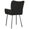 vidaXL Dining Chairs 2 pcs Black Fabric