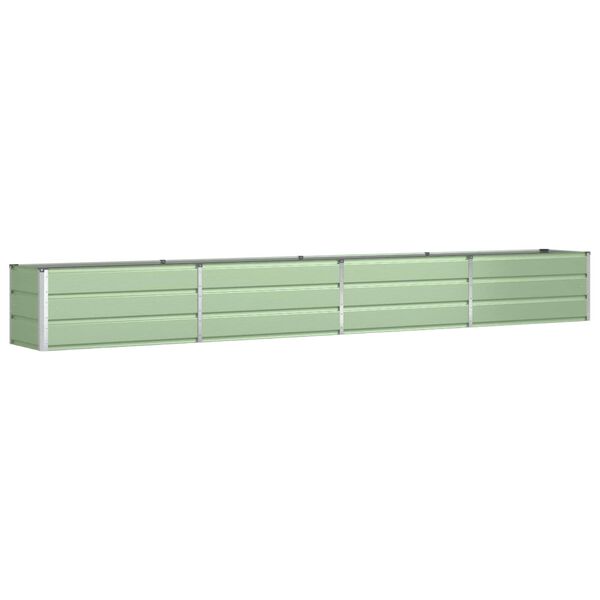 vidaXL Planter Pastel Green 385 x 50 x 45 cm Galvanised Steel