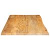 vidaXL Table Top Live Edge 100x60x3.8 cm Solid Wood Mango
