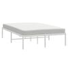 vidaXL Metal Bed Frame without Mattress White 120x190cm