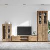vidaXL TV Cabinet Set with Drawer FLORIN Artisan Oak Engineered Wood