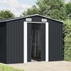 vidaXL Garden Shed 257x392x181 cm Metal Anthracite