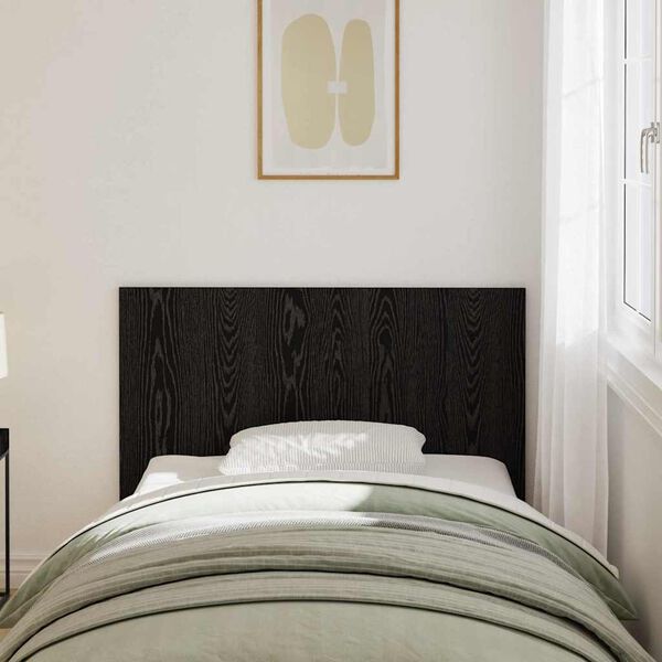 vidaXL Headboard Black Oak 120 x 1.5 x 80 cm Engineered Wood