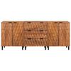 vidaXL Sideboard 3 pcs Acacia Brown Finish 60 x 33 x 75 cm